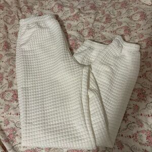 SHEIN White Textured Joggers